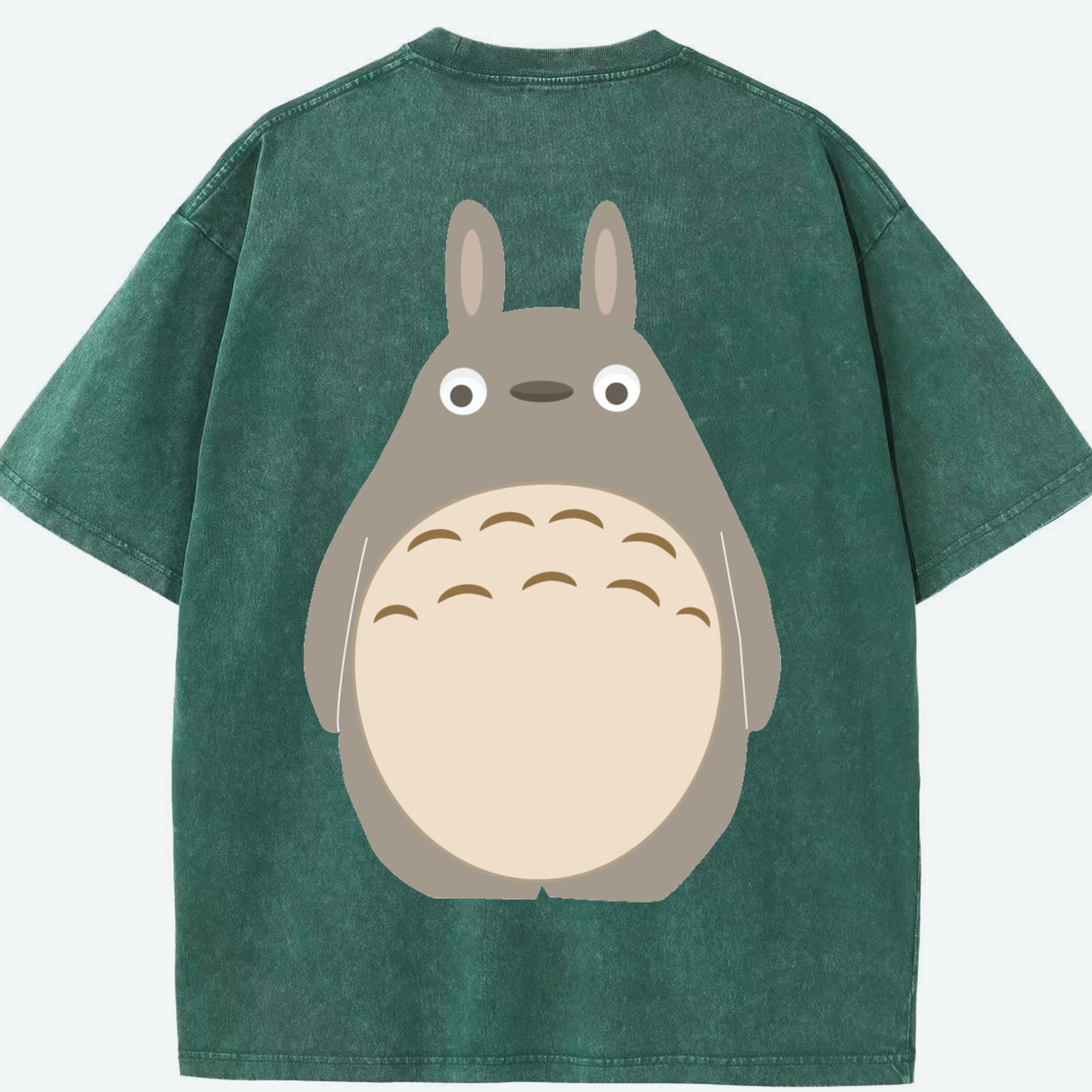 （画像用） となりのトトロ 草壁メイ 草壁サツキ My Neighbor Totoro Satsuki Kusakabe Mei Kusakabe 綿100% ヴィンテージ風 半袖Tシャツ（背面プリント）